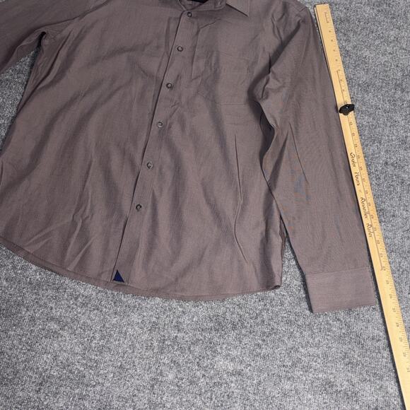 Untuckit Shirt Mens XL Gray Sangiovese Wrinkle Free Cotton Button Up Regular Fit - Picture 15 of 16